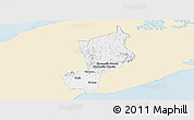 Classic Style Panoramic Map of Penonome, single color outside