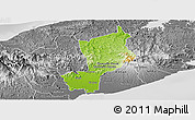 Physical Panoramic Map of Penonome, desaturated