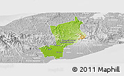 Physical Panoramic Map of Penonome, lighten, desaturated