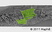 Satellite Panoramic Map of Penonome, desaturated