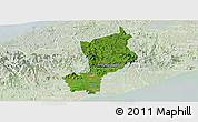 Satellite Panoramic Map of Penonome, lighten