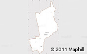 Classic Style Simple Map of Penonome, cropped outside