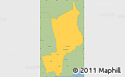 Savanna Style Simple Map of Penonome