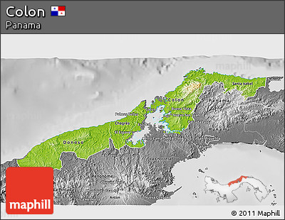 Physical 3D Map of Colon, desaturated