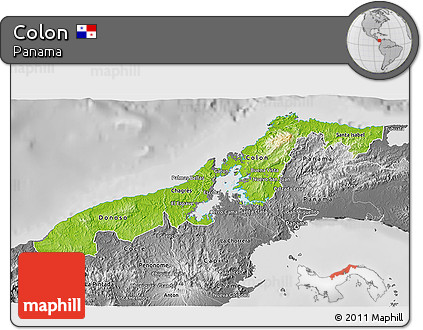 Physical 3D Map of Colon, desaturated