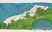 Shaded Relief 3D Map of Colon, satellite outside
