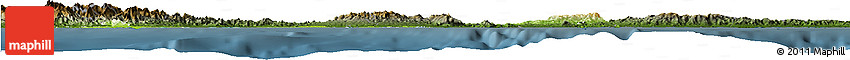 Physical Horizon Map of Colon, darken
