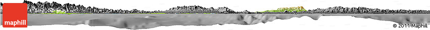 Physical Horizon Map of Colon, darken, desaturated