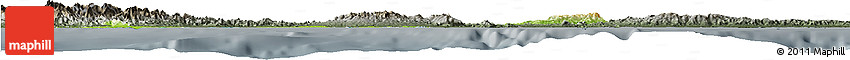 Physical Horizon Map of Colon, darken, semi-desaturated