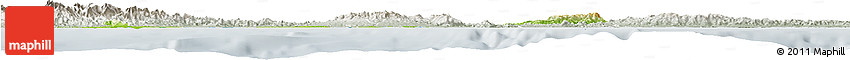 Physical Horizon Map of Colon, lighten, semi-desaturated