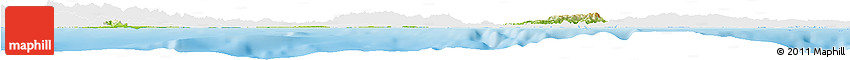 Physical Horizon Map of Colon, single color outside