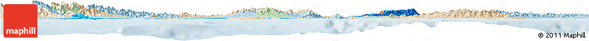 Political Horizon Map of Colon, lighten