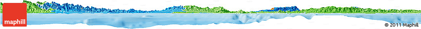 Political Horizon Map of Colon, political shades outside