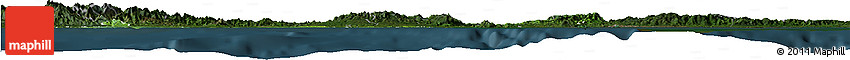 Satellite Horizon Map of Colon, darken