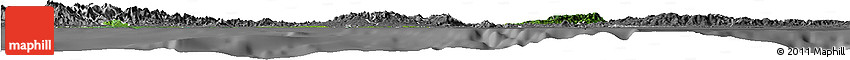 Satellite Horizon Map of Colon, desaturated