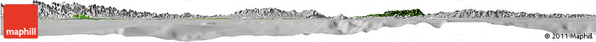 Satellite Horizon Map of Colon, lighten, desaturated