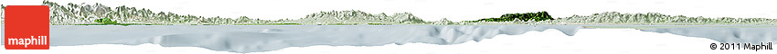 Satellite Horizon Map of Colon, lighten