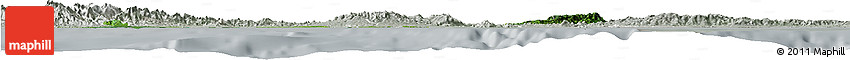 Satellite Horizon Map of Colon, lighten, semi-desaturated