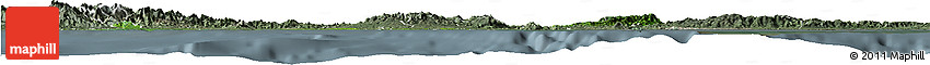 Satellite Horizon Map of Colon, semi-desaturated