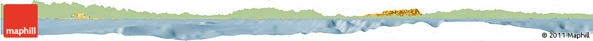 Savanna Style Horizon Map of Colon, single color outside