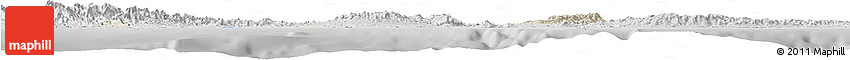 Shaded Relief Horizon Map of Colon, desaturated