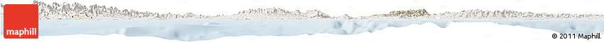 Shaded Relief Horizon Map of Colon, lighten