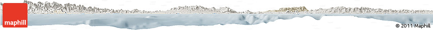 Shaded Relief Horizon Map of Colon, semi-desaturated