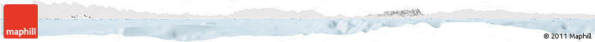 Silver Style Horizon Map of Colon, single color outside