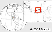 Blank Location Map of Colon, within the entire country