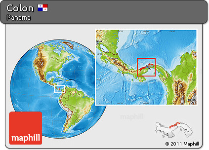 Physical Location Map of Colon