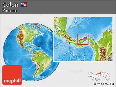 Physical Location Map of Colon