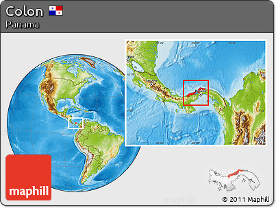 Physical Location Map of Colon