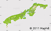 Physical Map of Colon, cropped outside