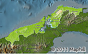 Physical Map of Colon, darken