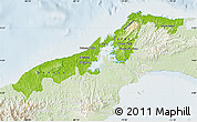 Physical Map of Colon, lighten