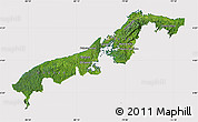 Satellite Map of Colon, cropped outside