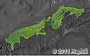 Satellite Map of Colon, darken, desaturated