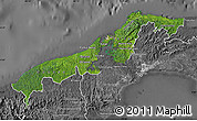 Satellite Map of Colon, desaturated