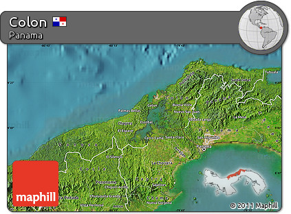 Satellite Map of Colon
