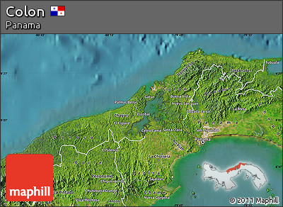 Satellite Map of Colon