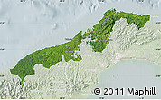 Satellite Map of Colon, lighten