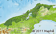 Satellite Map of Colon, physical outside
