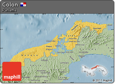 Savanna Style Map of Colon