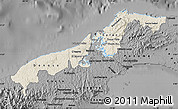 Shaded Relief Map of Colon, darken, desaturated