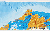 Political 3D Map of Portobelo