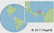 Savanna Style Location Map of Portobelo