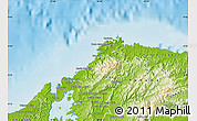 Physical Map of Portobelo