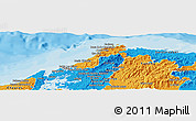 Political Panoramic Map of Portobelo