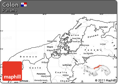 Blank Simple Map of Colon