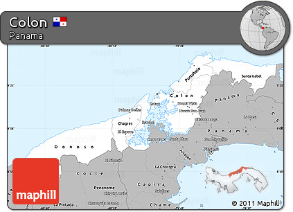 Gray Simple Map of Colon